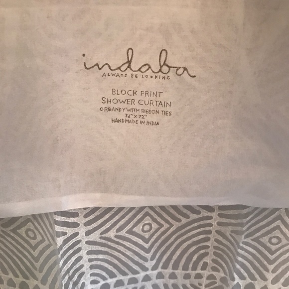 Indabo sheer shower curtain - Picture 1 of 3